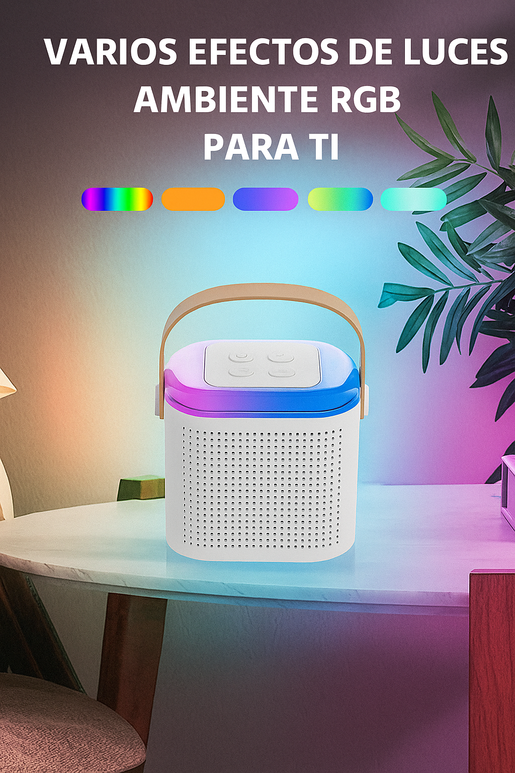 PARLANTE BLUETOOTH MICROFONO KARAOKE