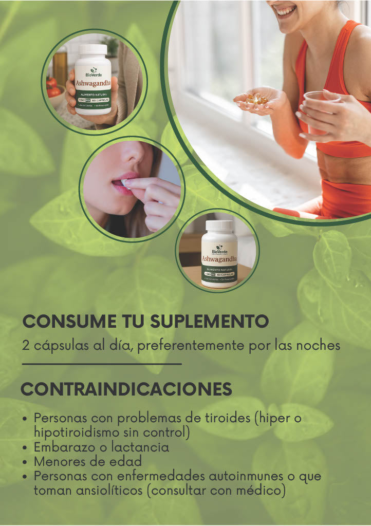 Ashwagandha BioVerde 60 cáp.