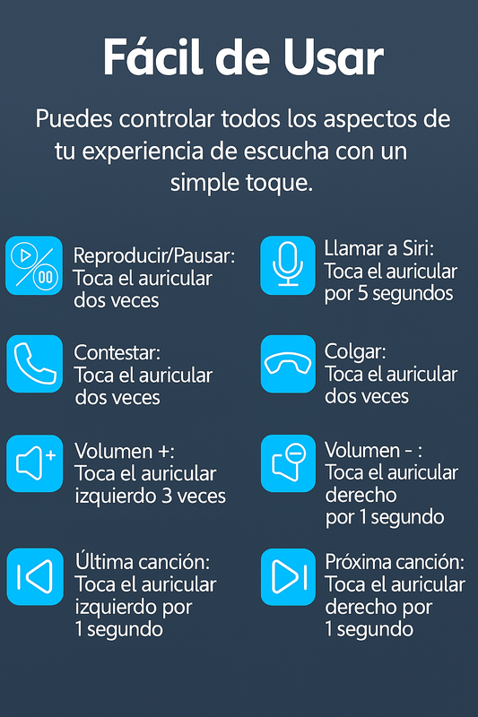 Auriculares Inalámbricos Oreja Bluetooth